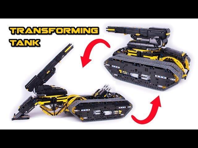 Transforming Lego Technic Tank - Howitzer - Full RC