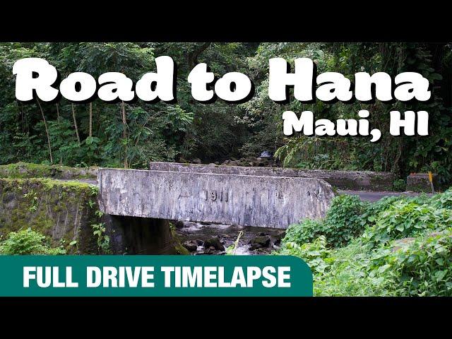 Road to Hana Drive 2022 Time Lapse - Maui, Hawaii