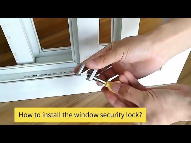 [Kajin Hardware] How to install the window security lock?