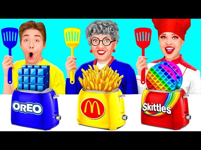 Me vs Grandma Cooking Challenge | Funny Moments by HAHANOM Challenge