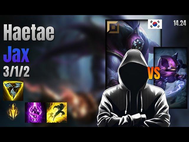 Haetae Top Jax vs Kennen lol KR solo rank Full Game 14.24 | 해태 잭스 vs 케넨