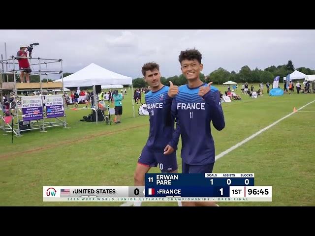 WJUC 2024 USA vs FRA Open Final