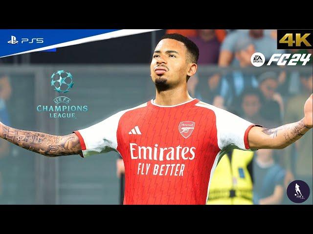 FC-24 Atalanta Vs. Arsenal Ft. G jesus, G Martinelli, |Champions League 24/25 Full Match | PS5™ 4K