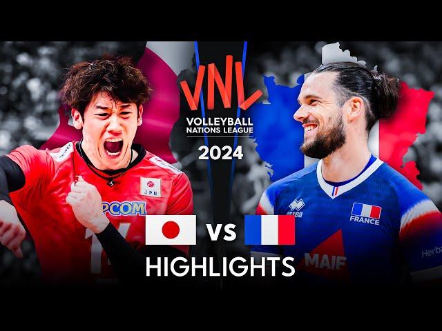  JAPAN vs FRANCE  | GOLD MEDAL MATCH | Highlights | Men's VNL 2024