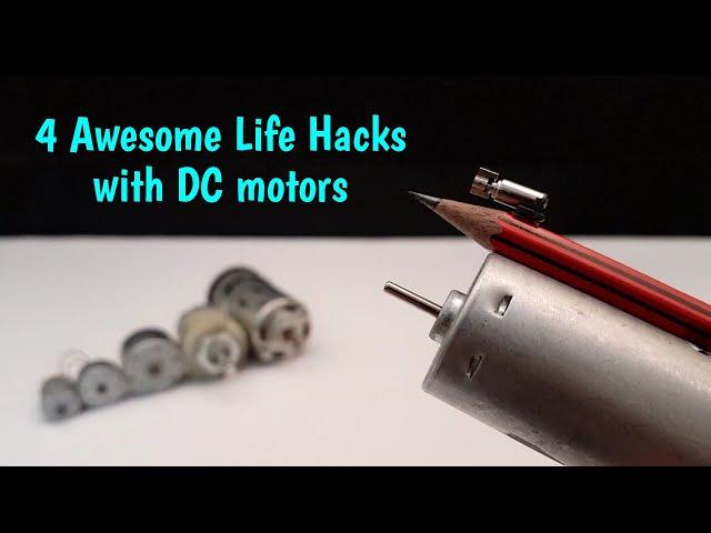 4 Awesome Life Hacks With DC Motor - Creative Life