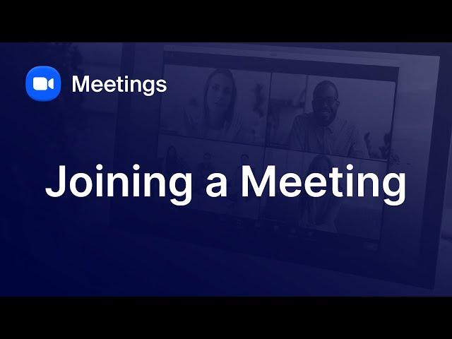 Joining a Zoom Meeting