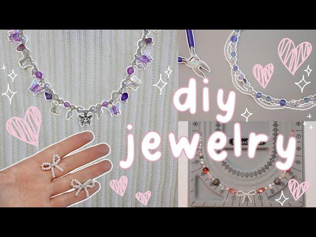 DIY  aesthetic  jewelry - EASY + BEGINNER FRIENDLY!
