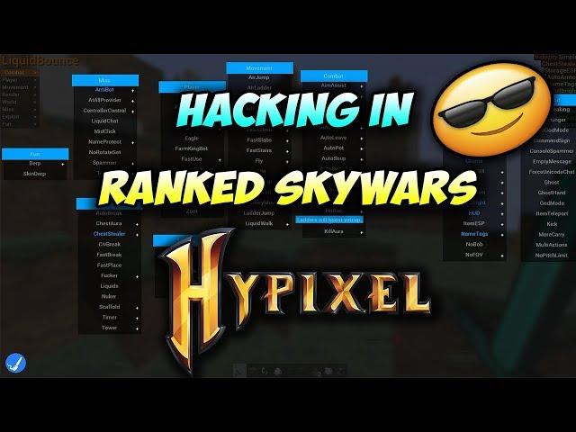 Flux B13 l Hacking on Hypixel Ranked Skywars [ 10 ] ~ Getting Banned By Staff :(