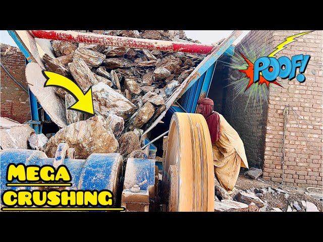 Super Giant Rock Crushers in action Rubble Crusher Master Jaw Crusher |Super satisfying Rock Breaker