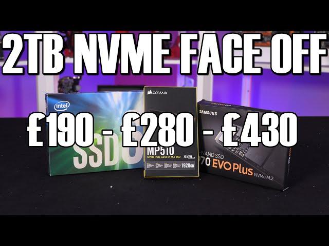 2TB NVME Face Off - Intel 660P - Corsair MP510 - Samsung 970 Evo Plus