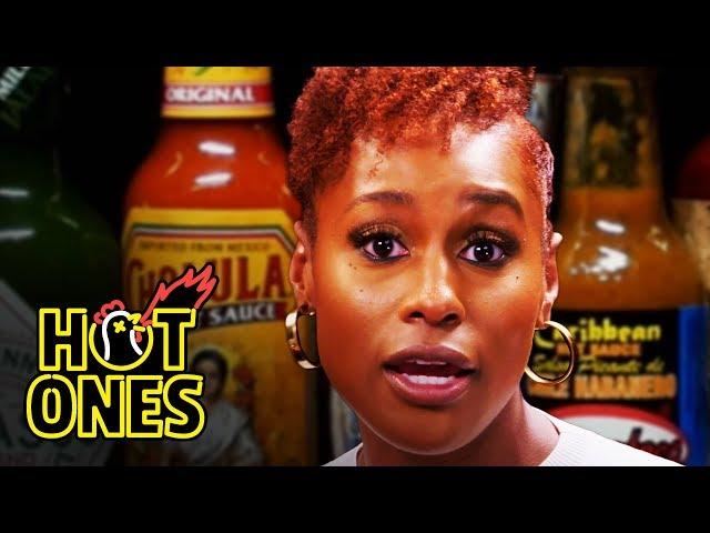 Issa Rae Raps While Eating Spicy Wings | Hot Ones