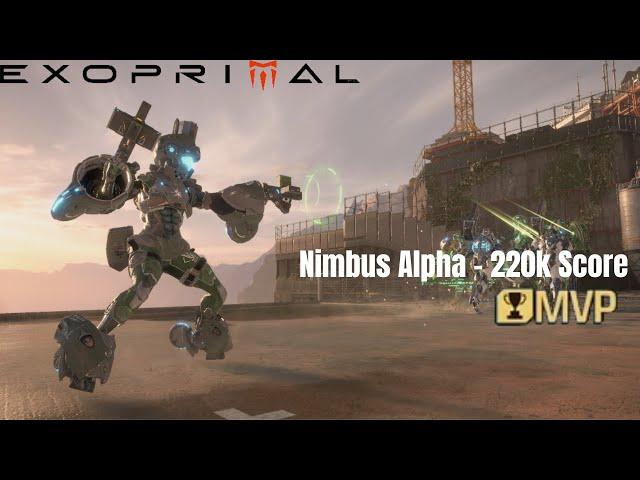 [Exoprimal] Nimbus Alpha Gameplay | 220k Score | PvP Final