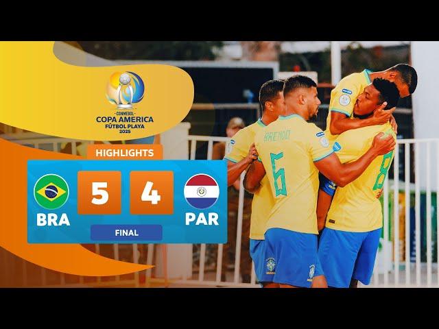 FINAL: BRASIL 5-4 PARAGUAY | Highlights | CONMEBOL Copa América Fútbol Playa 2025™