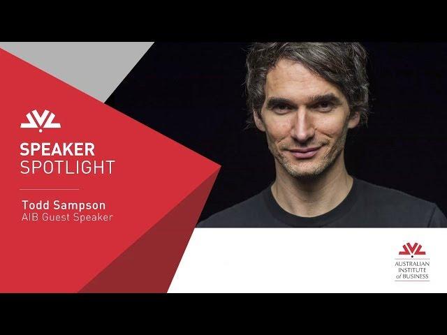 AIB Guest Speaker Todd Sampson