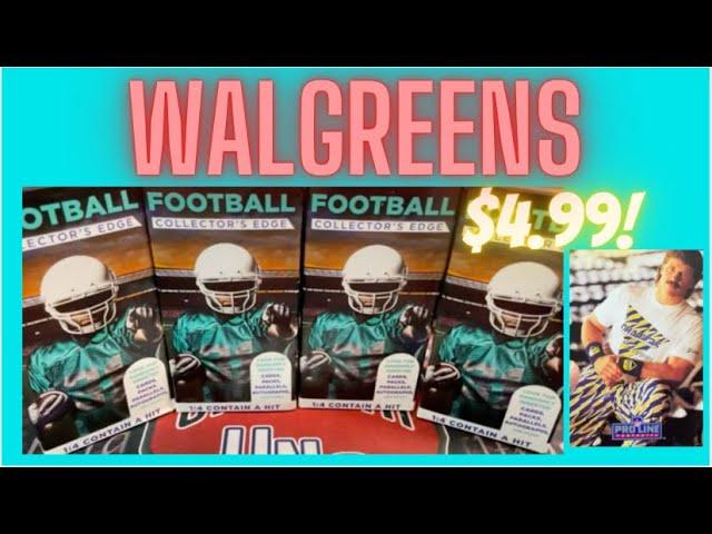 Walgreens Football Collectors Edge Boxes 4 Boxes of Football Cards for $5 per Box!