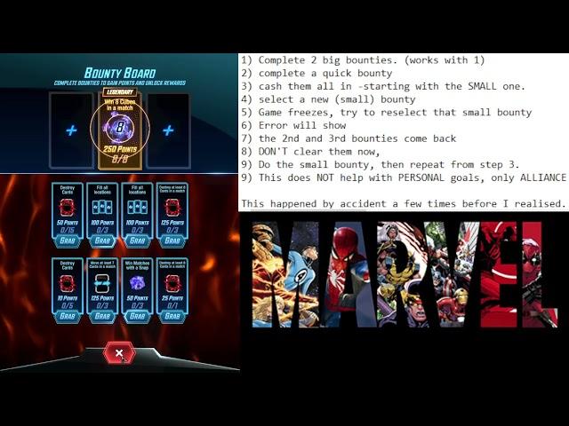 Marvel Snap Infinite alliance points cash-in glitch