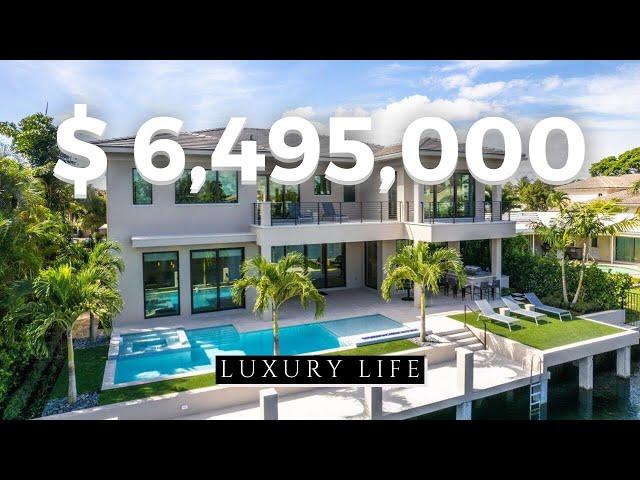 $6,495,000 Beautiful New Construction Waterfront Home In Boca Raton, Florida | Luxury Life