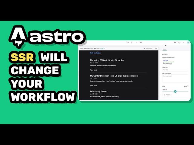 Astro SSR is AMAZING for working with content