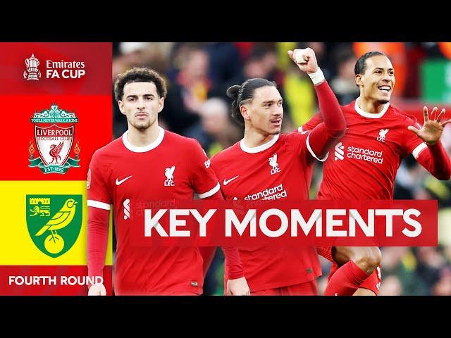 Liverpool v Norwich City | Key Moments | Fourth Round | Emirates FA Cup 2023-24