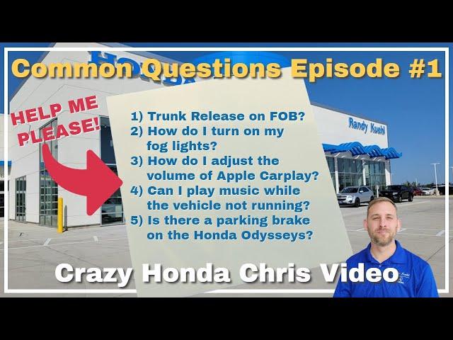 Common Questions with Crazy Honda Chris: Episode 1