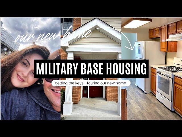 WE HAVE A HOUSE!! | Empty Military Base Housing Tour (military wife pcs moving vlogs)