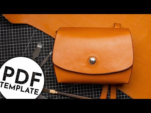 Make a leather handbag with PDF template