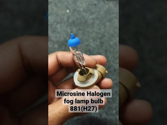 Fog lamp Halogen bulb 881(H27) #shorts #viral #youtubeshorts #Microsine