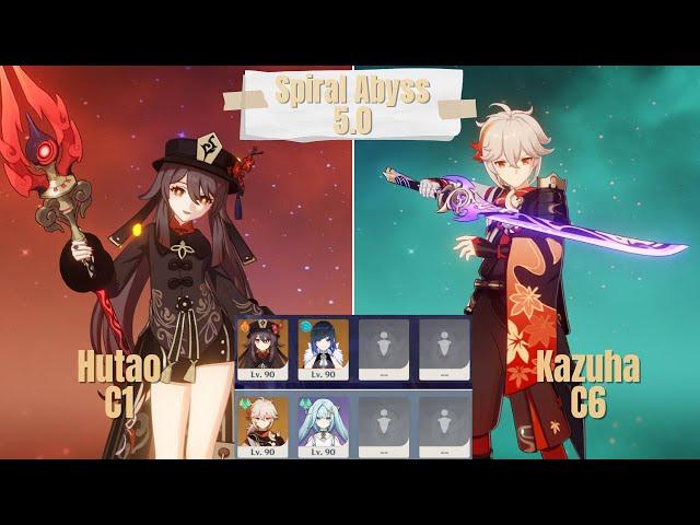 C1 Hutao & C6 Kazuha Duo Spiral Abyss 5.0