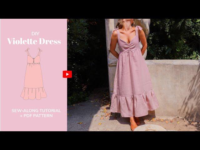 Violette Maxi Dress Tutorial- tintofmintPATTERNS