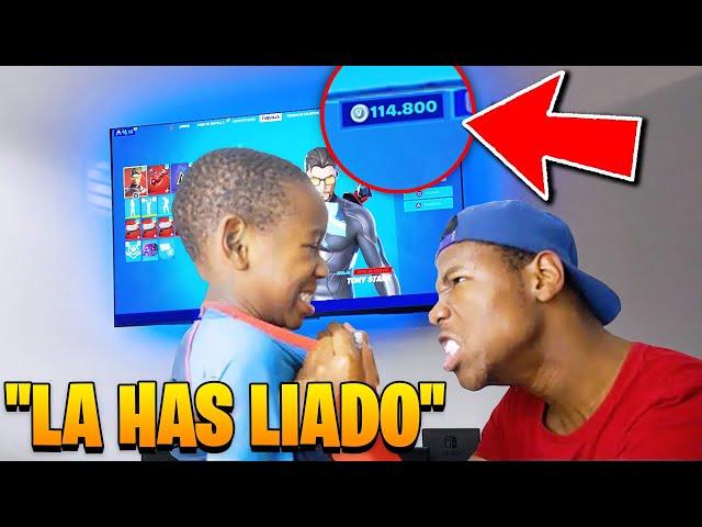 Niño Roba Tarjeta De Crédito Para Comprar Todo El Pase De Batalla 4 De Fortnite..(LE PILLA SU PADRE)