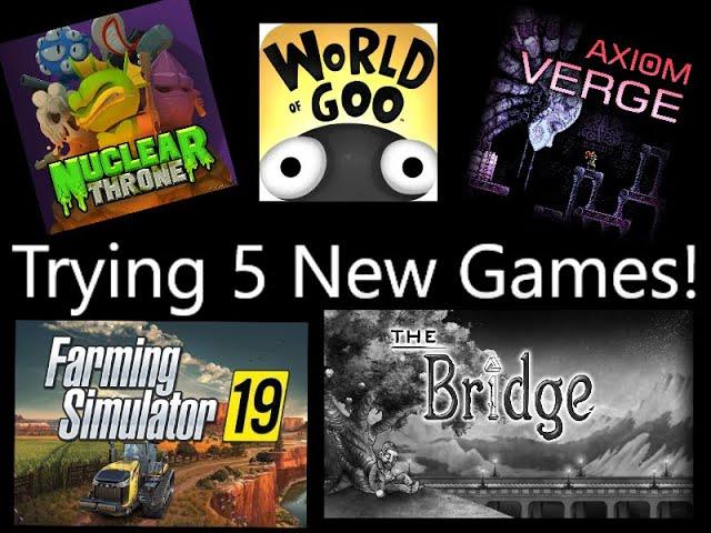 PloBoom Trying 5 New Games!