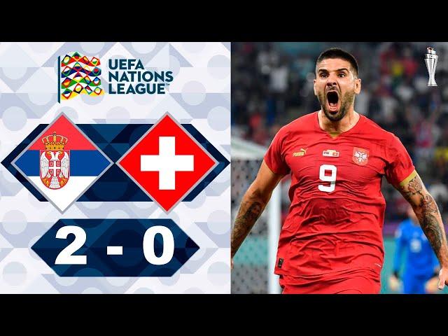 Serbia vs Switzerland 2-0 Highlights | UEFA Nations League 2024