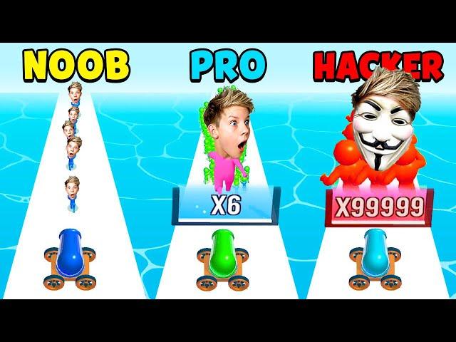 Can We Go NOOB vs PRO vs HACKER in Mob Control! Prezley