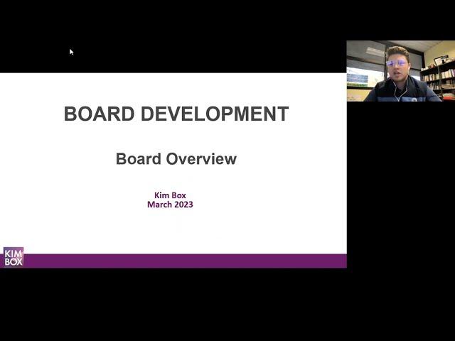 Startup Board Development Workshop Series: Session 1 - 3/6/23