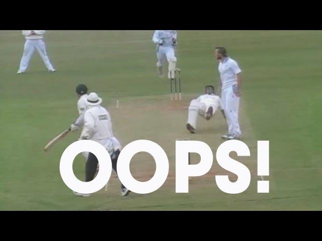 Samit slips over!