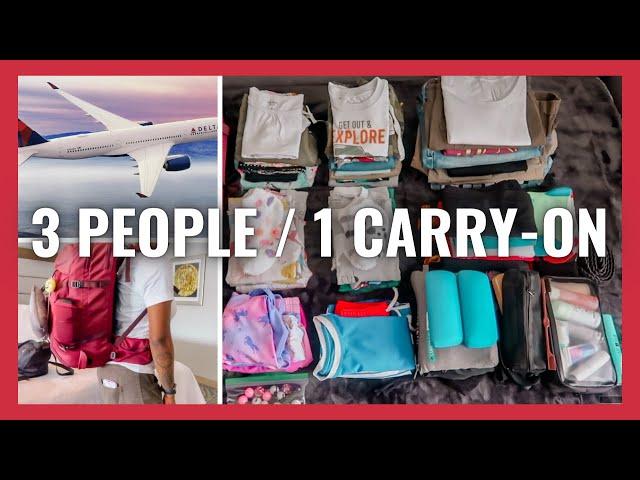 TRAVEL TIPS: 3 PEOPLE with 1 CARRY-ON / SINGLE MOM OF 2