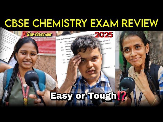 CBSE 12th Chemistry Exam 2025: Student Reactions & Review |Question Analysis! | Tamil