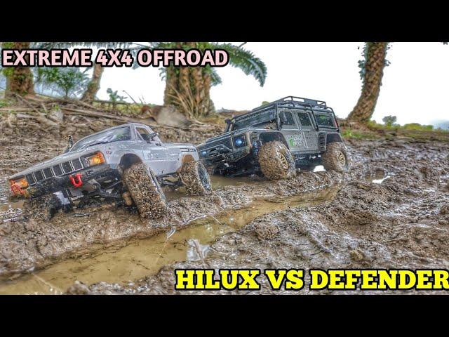 RC Wpl c24 Toyota Hilux Vs HB Toys zp1001 Land Defender Offroad And Extreme 4x4