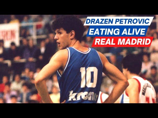 Drazen Petrovic (47 pts) EATING ALIVE Real Madrid - 1988