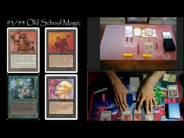 Old School Magic 1993/1994 | Reanimator vs Erhnam Burn'em | Best Two of Three Match