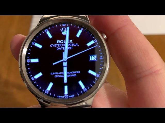 Rolex Oyster Perpetual Datejust - Free watch face for Wear OS, Tizen, Galaxy Watch