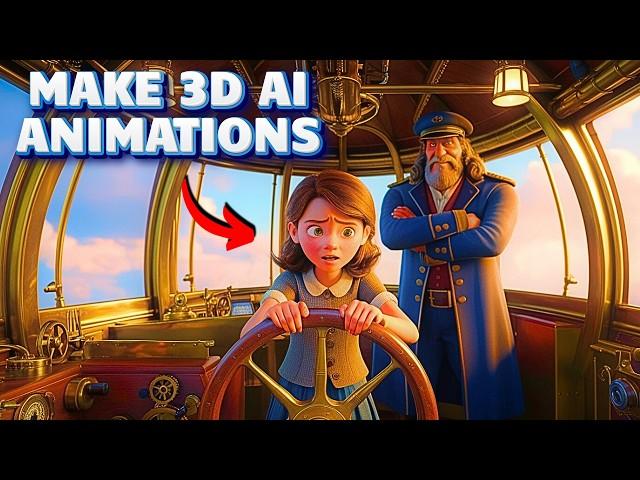 The EASIEST way to create 3D Animated Stories using FREE AI tools