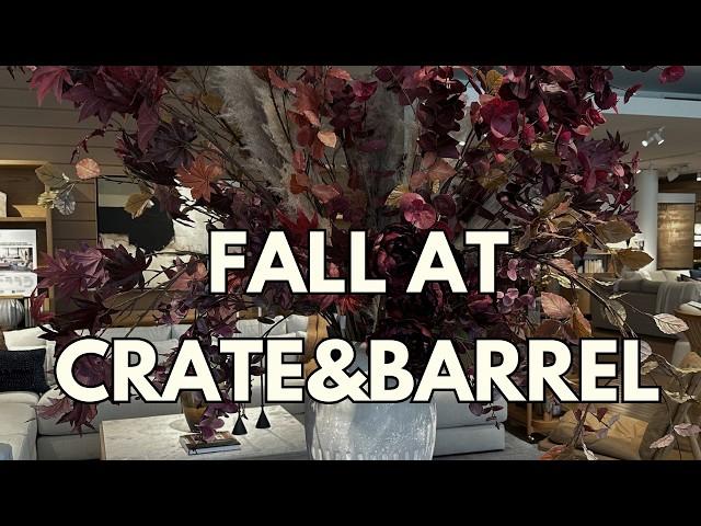 CRATE&BARREL What's New For FALL 2024 | FALL HOME DECOR