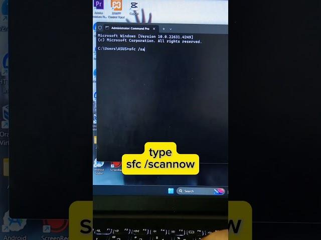 #SFC#scannow#WindowsFix#TechHack#PCRepair#QuickFix#WindowsTips#SystemCheck#PCBoost#FixItFast