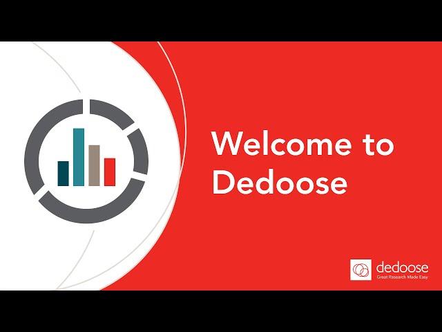 Welcome to Dedoose | Overview Features Video for Qualitative and Mixed Methods Data Analysis