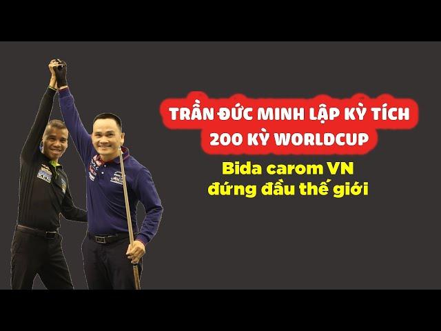 Trần Đức Minh lập kỳ tích 200 kỳ World Cup chưa từng có, bida carom VN đứng đầu thế giới #3cushion