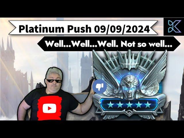 RAID: Shadow Legends - Platinum Push 09/09/2024 - Well... Could be better...