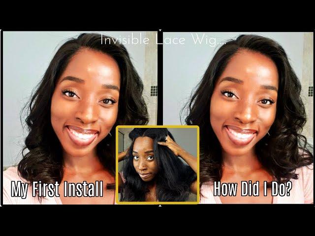 Installing a WIG for the FIRST TIME *NEW CLEAR LACE* HowTo: Fit THICK HAIR Under Wig #Xrsbeauty hair