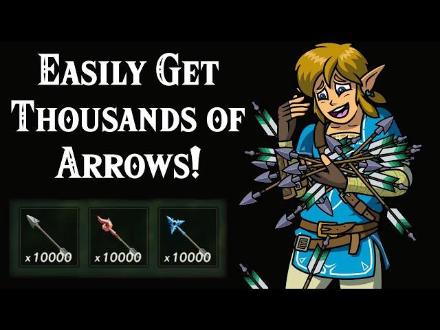 How to EASILY Get THOUSANDS of Arrows in Zelda Breath of the Wild!