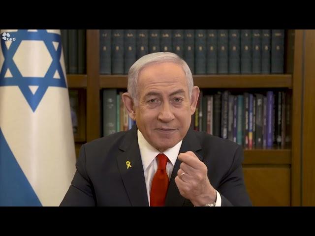 Prime Minister Benjamin Netanyahu in a direct message to the Iranian people